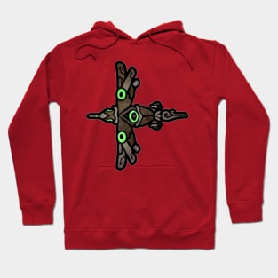Stained Glass Laser Bird Hoodie